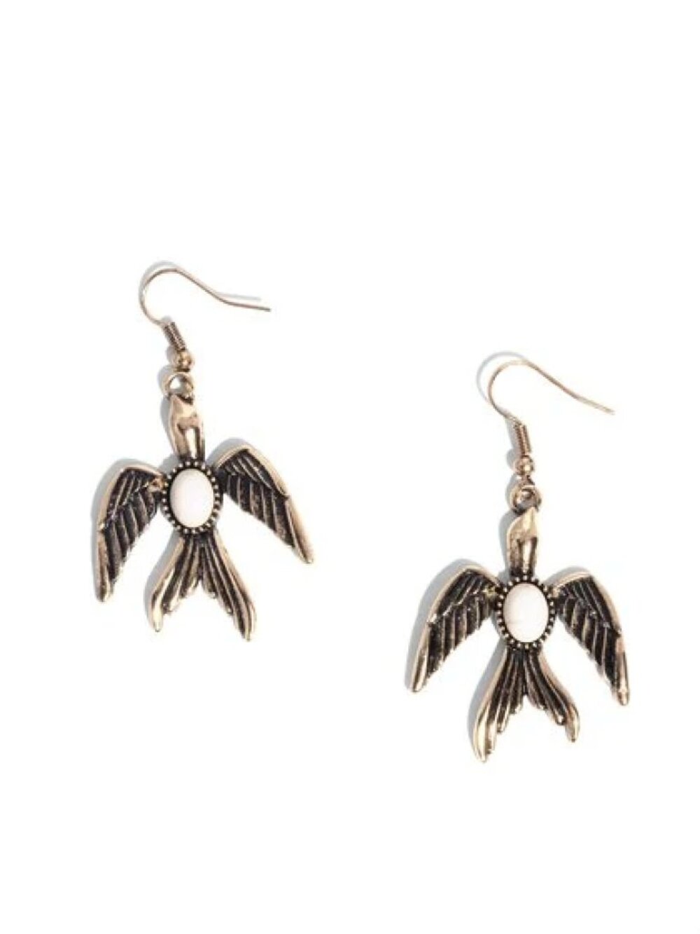 Paparazzi Soaring Stones White Earrings
